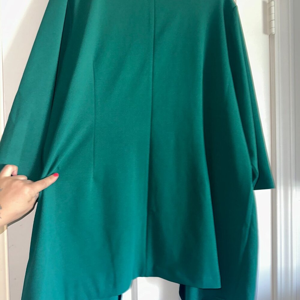 Chic Teal Blazer with Gold Button Details - Picture 9 of 11